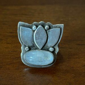 Ruby & Revolver Moonstone Ring